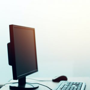 Desktop PC computer in empty office